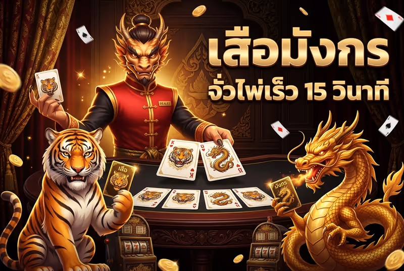 เสือมังกร จั่วไพ่เร็ว 15 วินาที