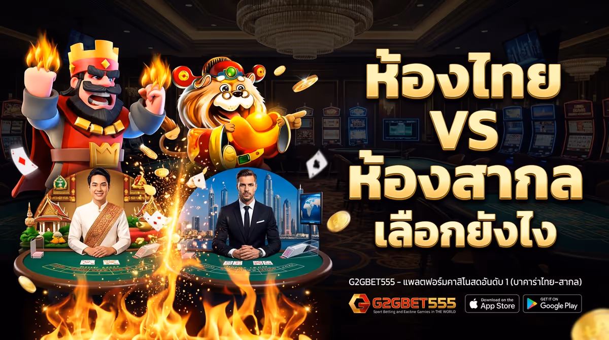 ห้องบาคาร่าดีลเลอร์ไทยกับห้องสากล แตกต่างกันยังไง? เล่นที่ไหนถึงจะเหมาะกับเรา